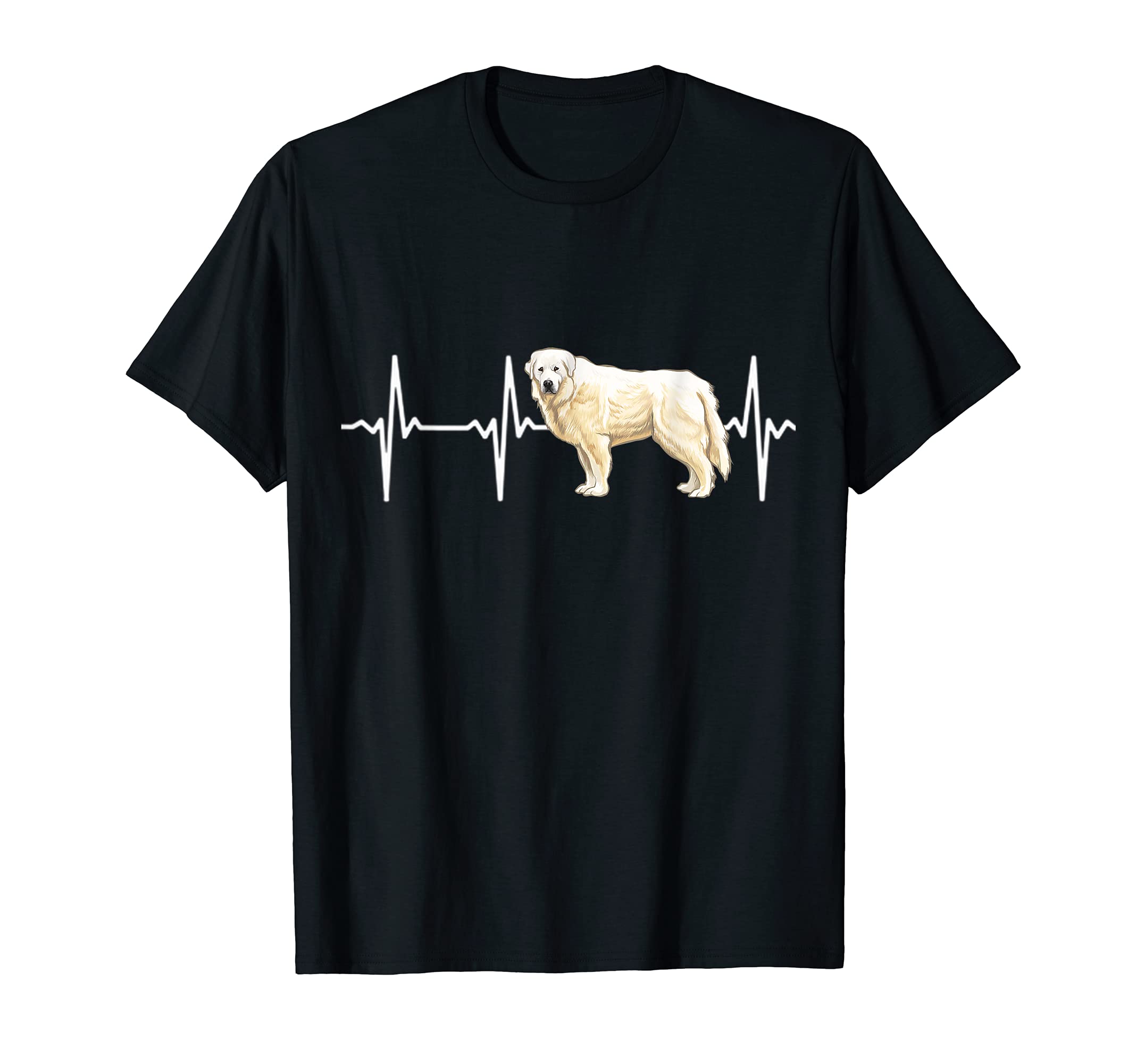 Great Pyrenee Heartbeat Love My Dog T-Shirt