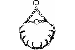 CMIYUYNG Prong Training Collar for Dogs, Adjustable Dog Pinch Collar with Quick Release Buckle, No Pull Collar for Small Medium Large Dogs, Extra Link and Caps