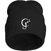 Yrassio Faith, Jesus Fish Embroidery Beanie Hat for Men Women Winter Warm Stretch Skull Knit Hats Cap Black