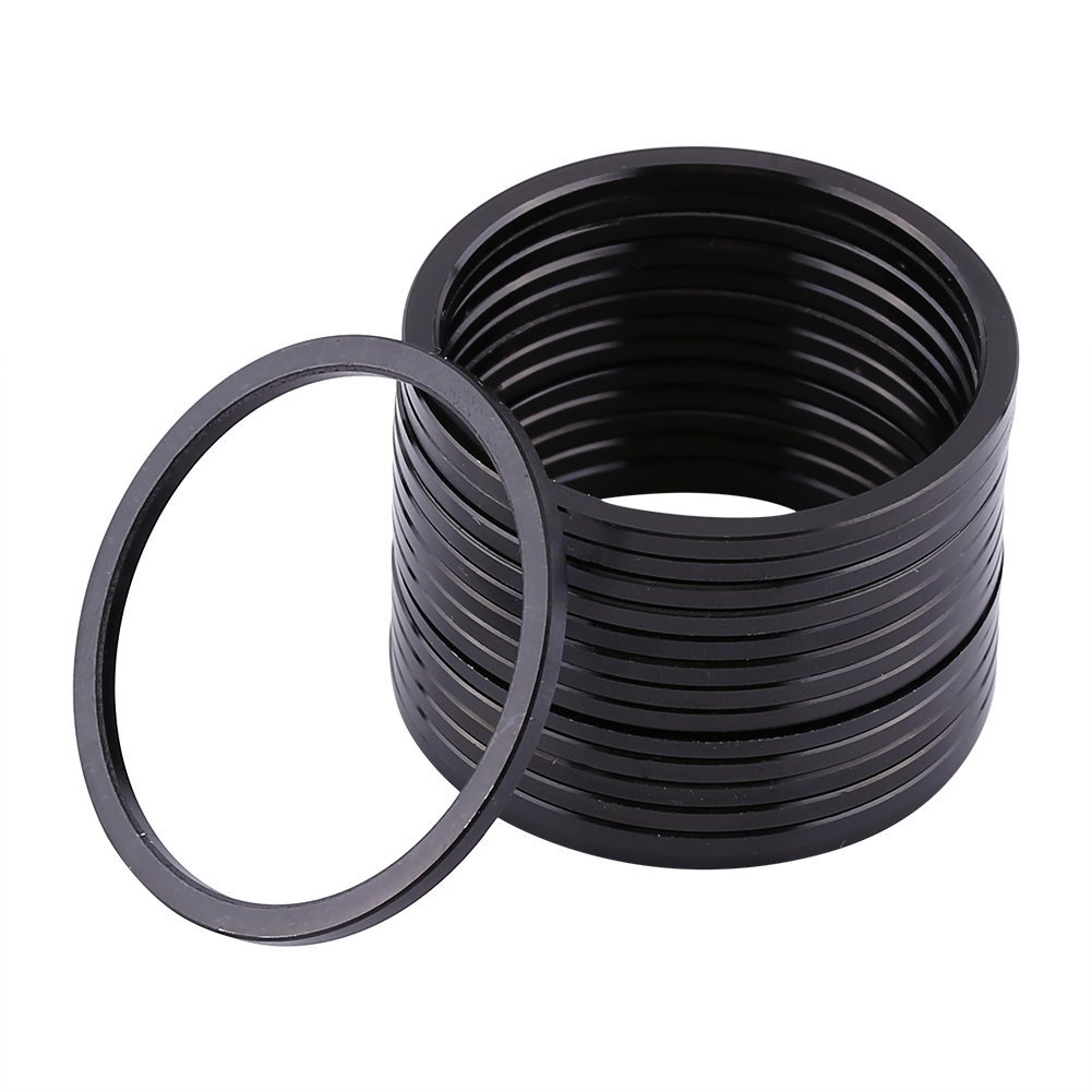 Aigend Bottom Bracket Washer - 15pcs Aluminium Alloy MTB Bike Flywheel Hub Spacer Lightweigh Cassette Bicycle Bottom Bracket Axle Washer Gasket