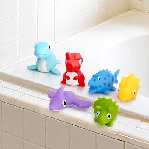 Mold Free Infant Bath Toys for Year Old No Hole Animal Bathtub - Main Image