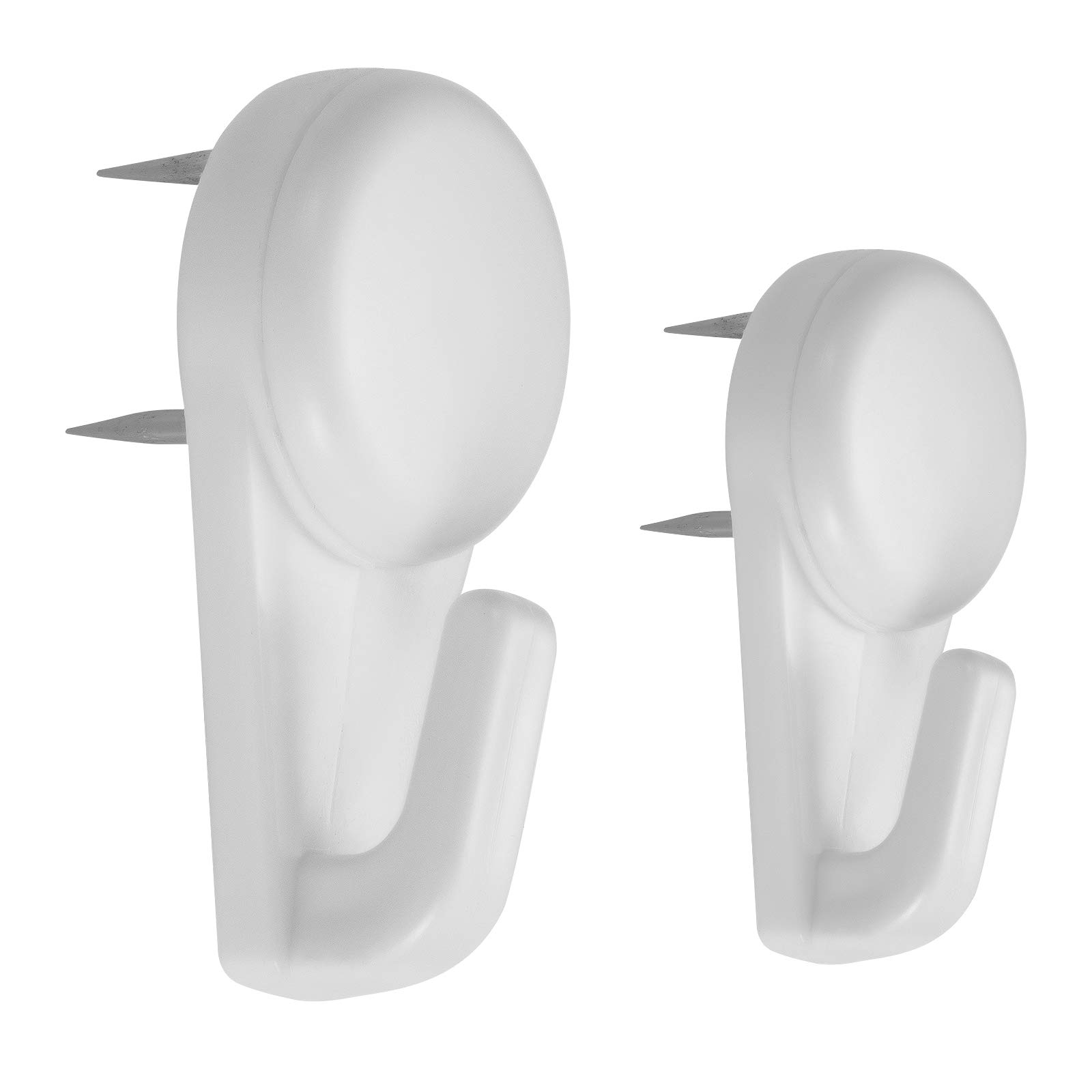 Picture Hooks 20 pcs for Hard walls Non-Trace Picture Hanging Kit Multi Function Wall Hooks Plasterboard White Picture Hangers for Painting Wedding Photos