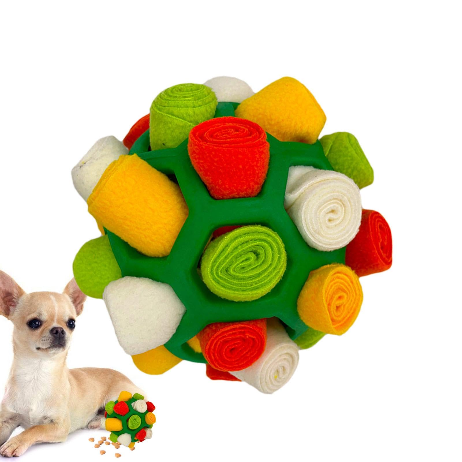 Yatlouba Snuffle Ball For Dogs | Enrichment Toys For Dogs | Colorful Bite-resistant Pet Snuffle Ball Toy | Interactive Dog Treat Puzzle Toys Portable Pet Snuffle Ball Toy For Small Medium Dogs (G)