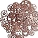 130G Steampunk Gear Cog Wheel Skeleton Clock Watch Pendant Charms by N'joy 4.8 oz, 70PCS-Red Copper?