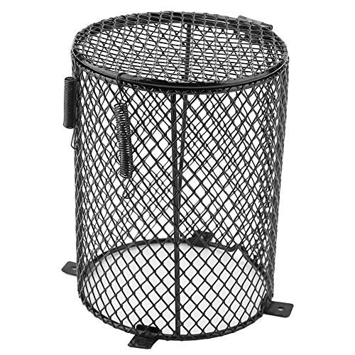 Sheens Reptile Anti-Scald Burn Protective Lampshades Day Night Ceramic Light Bulb Enclosure Cage Protector for Feeding Box in Case Scald (Cylinder Shape)