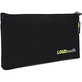 Loudmouth Zippered Pouch for Handheld Wired Microphones | Mic Bag | 9.25" x 5" (1 Pack)