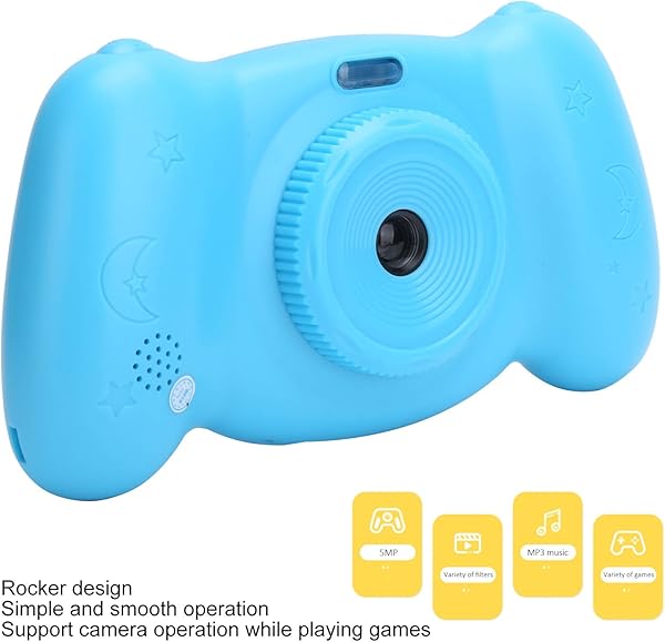 BOTEGRA Children Video Camera Video Recording Digital Video Camera Delayed Photos Playback for Thanksgiving for Birthday for Christmas for Kidsblue