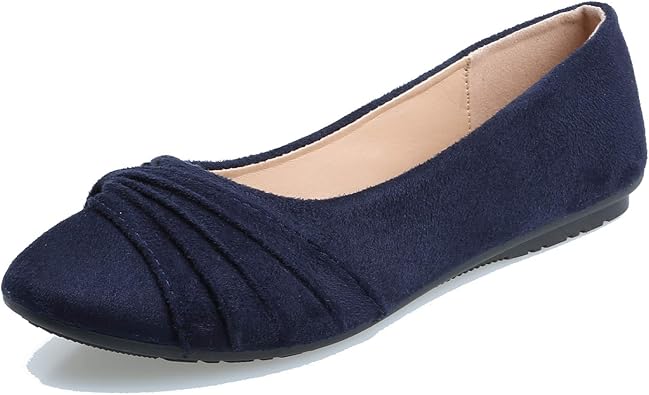 navy flat dress shoes