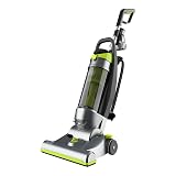 Black+Decker Bagless Upright Vacuum Cleaner with Anti-Allergen HEPA Filer, Corded 1,200 Watt Motor & 5-Position Carpet Height Settings, Gray (BDXURV309G)