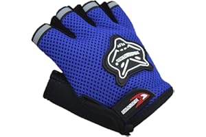 Children Fingerless Cycling Gloves Girls Boys Half Finger Outdoor Sport Road Mountain Bike Gloves Racing Mitts Non-Slip Gel S