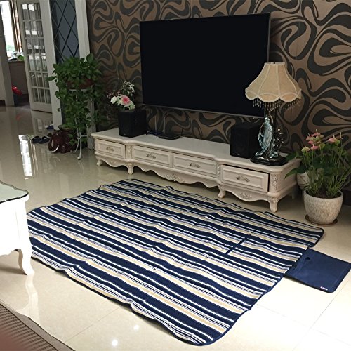 TAWA Extra Large Picnic & Outdoor Blanket Dual Layers For Outdoor (Blue) - Thumbnail 4