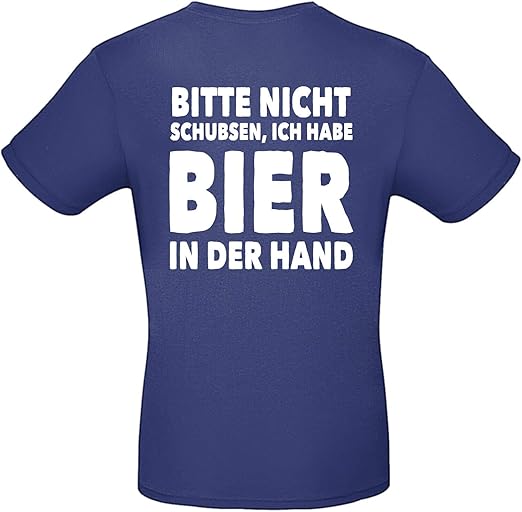 Bitte Nicht Schubsen Hoodie - Lustiger Bier-Spruch Pullover