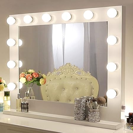 large dressing table mirror with lights