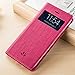 Feitenn iPhone 7 plus case Premium Leather PU Flip Wallet Case with View Window Stand Kicstand Card Holder Magnetic Closure TPU bumper full cover slim Leather Case for iphone 7 plus (Red)
