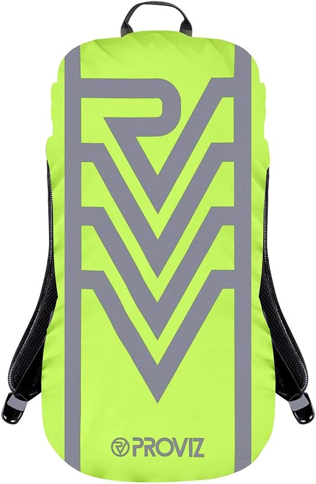 Proviz Classic Waterproof Reflective Backpack Rucksack Cover 35L, Hi Visibility Rain Cover, Yellow