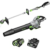 EGO POWER+ Combo, Cordless Trimmer and Blower, 15" Trimmer for Weeds and Grass with POWERLOAD and Cordless Electric 670 CFM Blower, Includes 56V 4.0Ah Battery and Charger - ST6703LB