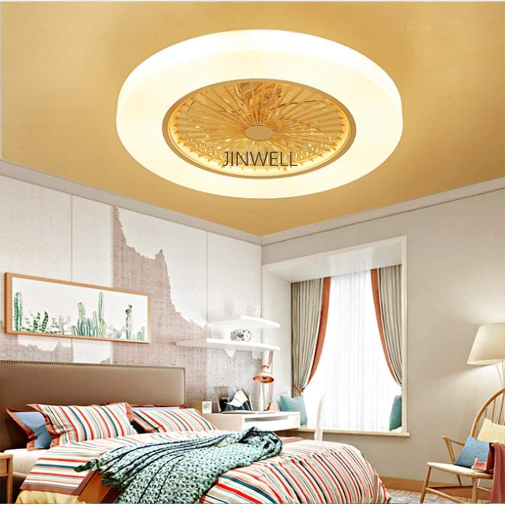 Neue Deckenleuchte Fan Deckenventilator Moderne Kreative Fan Deckenventilator Led Dimmbar Mit Beleuchtung Und Fernbedienung Kinderzimmer Schlafzimmer Wohnzimmer Beleuchtung 58cm Yellow Amazon De Baumarkt