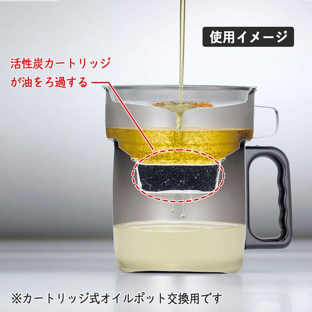 Amazon 下村企販 油こし フィルター 活性炭カートリッジ 5個組 日本製 油再生 ろ過 臭い 色吸着 エコ オイルポット オンライン通販 Amazon 下村企販 油こし フィルター 活性炭カートリッジ 5個組 日本製 油再生 ろ過 臭い 色吸着 エコ オイルポット オンライン通販