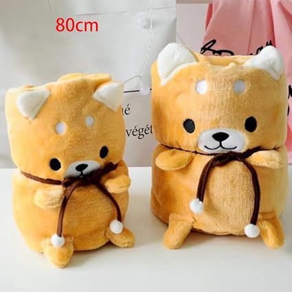 Homyy Flanelle Couverture Shiba Inu Super Doux Couverture