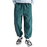 VIPWOLF Men's Color Block Athletic Joggers Side Striped Drawstring Waist Workout Running Track Pants