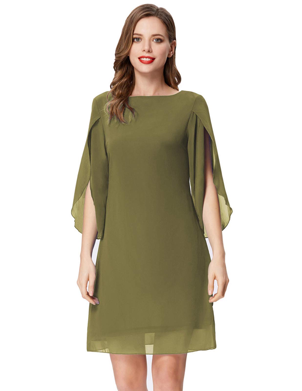 GRACE KARIN Women Casual Summer Shift Chiffon Evening Dress for Party