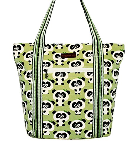 Bungalow 360 Striped Tote Bag (Panda)