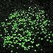 KLEMOO Glow in the Dark Pebbles 200 PCS, Artificial Decorative Stones Rocks for Walkways and Aquarium in Green, Create Glowing “Starry Night” Garden