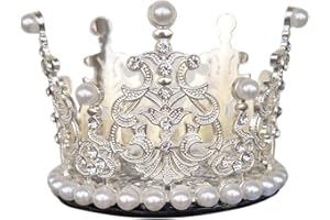 3T-SISTER Cute Crown Crystal Crown for Ski Helmet Reusable Design (Helmet not Included)