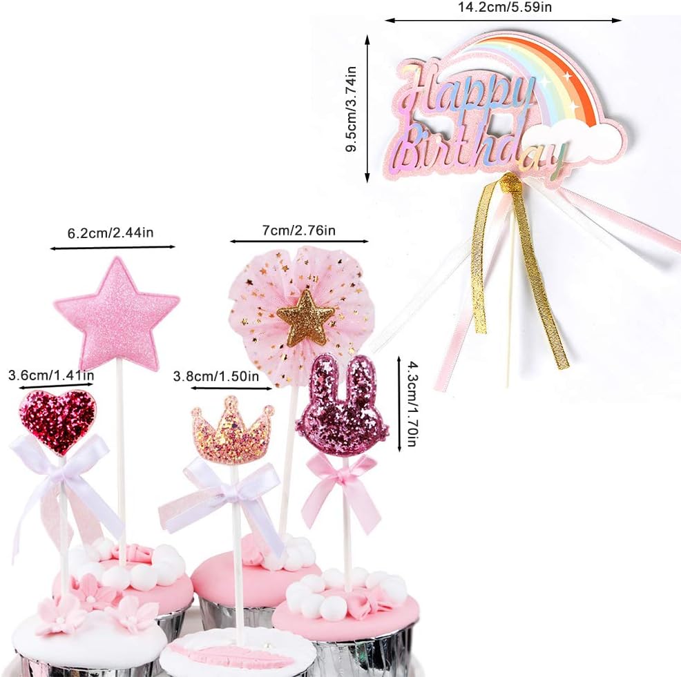 Cupcake Cup Gateaux Kit Iwilcs 21pcs Deco De Gateau Topper Gateau Princesse Rose Gateau Mariage Toppers Gateau Anniversaire Topper Baby Shower Fete Decorations Decorations De Gateau Alianzagestion Com