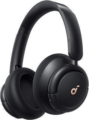 by Anker Q30 Bluetooth Kopfhörer, Hybrid Active Geräuschisolierung, Individuelle Modi, Hi-Res Sound, EQ in App, 40h Akku, bequemer Halt, Verbindung von 2 Geräten (Schwarz)