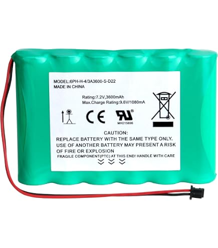 Amazon.com : JIIKER 6PH-H-4/3A3600-S-D22 7.2v 3600mAh Ni-MH DSC