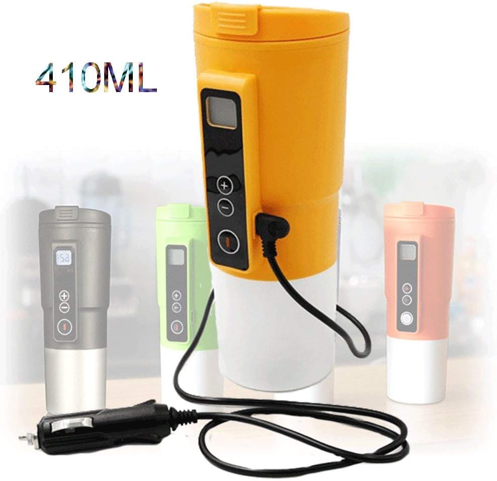 TERMALY Water Heating Cup for Car,Car Cooling Heating Cup,Heating Cup,12V car Intelligent Temperature Control Cup, car Heating Cup, Tea Warm Milk Electric Cup,Multi-Function Heating Cup, Kettle,D