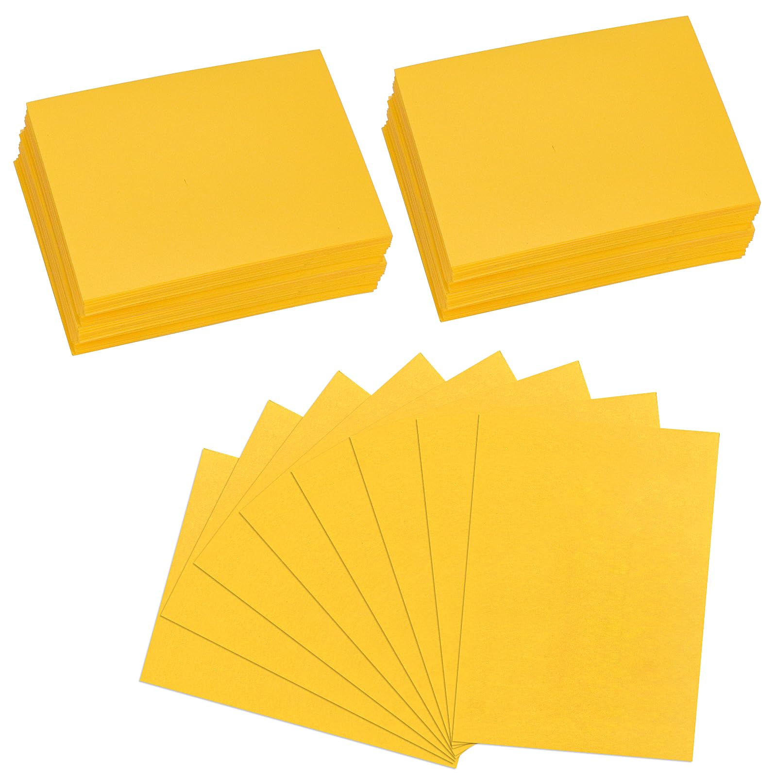 Homgaty 300 Pcs Standard Size Card Sleeves, Clear Deck Protectors Card Protector Sleeves for Magic The Gathering MTG, Poke-mon, Trading Card, Sport Card(Yellow)