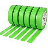 BOMEI PACK Painters Tape - Painting Tape for Car Paint Green - 1 inch x 60 Yards Paint Tape for Walls Painting, Automotive, Labeling, DIY Crafting, Decoration and School Projects, 6 Pack