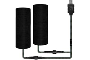 OXWIND Motorcycle Heated Grips, USB 6-Level Adjustable Handlebar Heater, IP67 Waterproof ATV Heated Grip Pads for 22mm Motorc