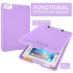 Sooez Clipboard with Storage, [25% Sturdier] Heavy