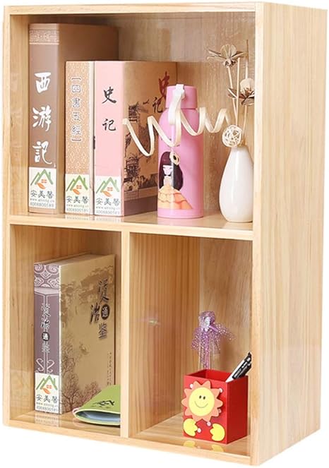 Amazon 本棚 アルバム デスクトップ 小型 本棚 小型 収納ラック コンピューター デスク 松 ミニラック 書類 ディスプレイ キャビネット オフィス 収納棚 シンプル テーブル 本棚 2種類のオプションの美しいギフト本棚 A 家具 オンライン通販