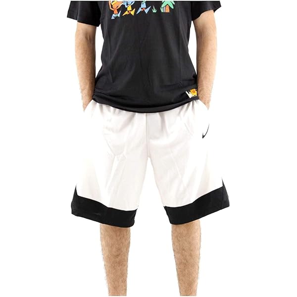 Nike Men's Dri-FIT Icon Basketball Shorts White/Black Medium at
