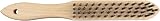 Wolfcraft Steel Wire Hand Brush 280mm Wooden Handle for Metal Wood Stone Rust view 5
