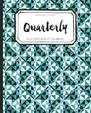 Quarterly Guided Bullet Journal Teal Geo