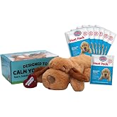 Snuggle Puppy Heartbeat Toy, 6 Heat Packs, Calming Comfort - Biscuit | Crate training comfort, heat pack, new puppy essentials, first nights, sleep, medium breeds 25-70 lbs