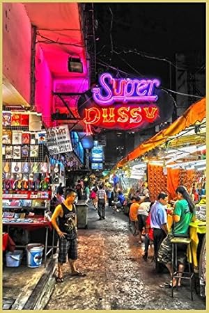 Bild mit Rahmen Hady Khandani - HDR - SUPER PUSSY PATPONG - BANGKOK 2 - Digitaldruck - Aluminium gold glänzend, 60 x 90cm - P