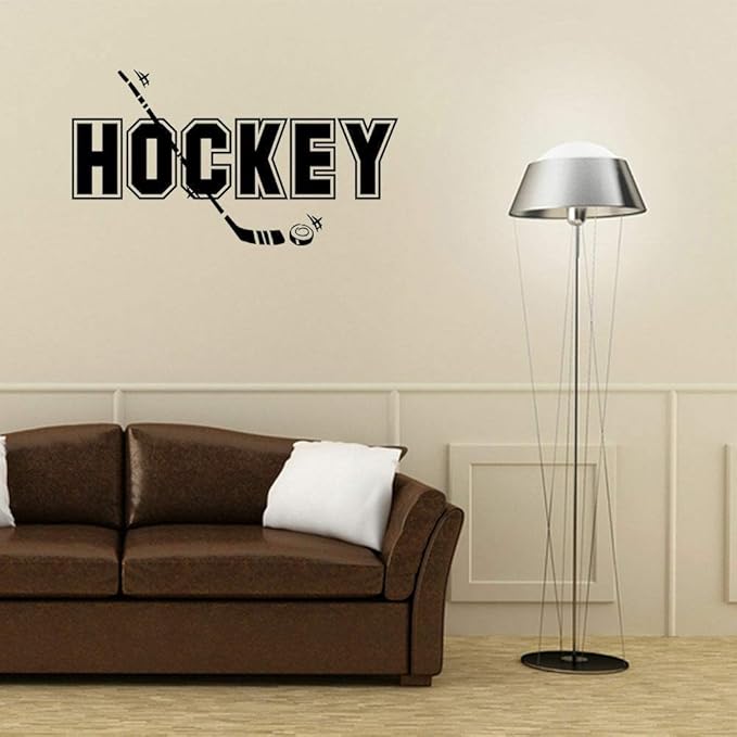 Wandtattoo Kinderzimmer Hockey-Zitat-Abziehbild-Beschriftungs-Raum für