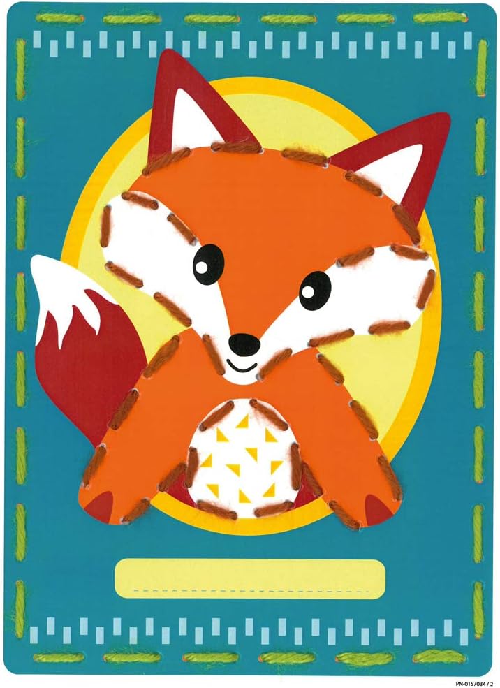 Vervaco Embroidery Kit: Cards: Owl and Fox: Set of 2, Acrylic, NA, 18.5 x 26cm, N\a - Image 4