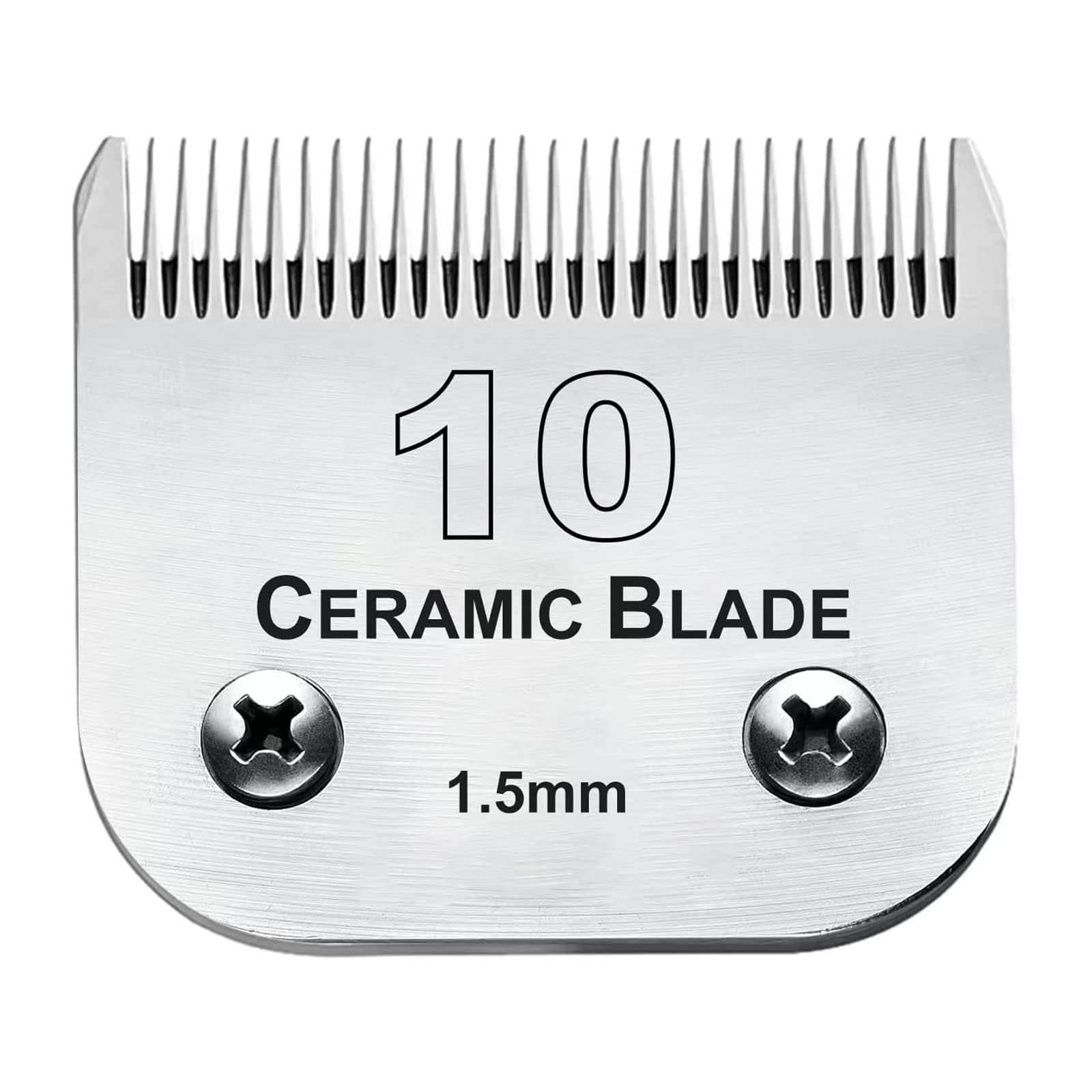 #10 Blade Dog Grooming Replacement Blade Compatible with Andis Clippers Carbon Infused Steel Detachable Ceramic Sharp Edge Also Compatible with Wahl/Oster Dog Clippers — image 1
