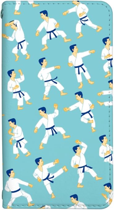 Amazon Co Jp Aquos Zero2 Sh 01m スマホケース ベルトなし ケース デザイン手帳 アクオスゼロツー 81 A 男子空手 ブルー かわいい おしゃれ かっこいい 人気 柄 ケータイケース 空手 家電 カメラ
