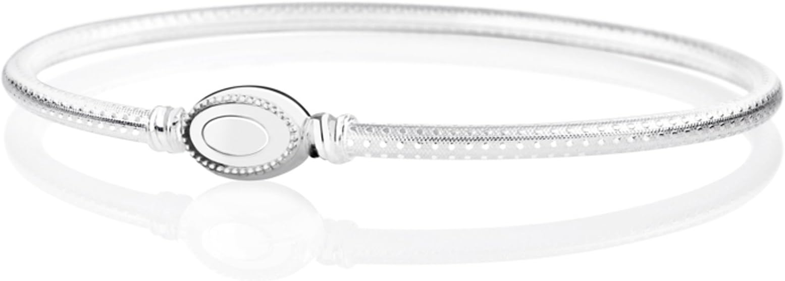 ChamiliaAuthentic Chamilia Oval Touch Bracelet - Grain Texture, Bright in Small (6.77 Inches)