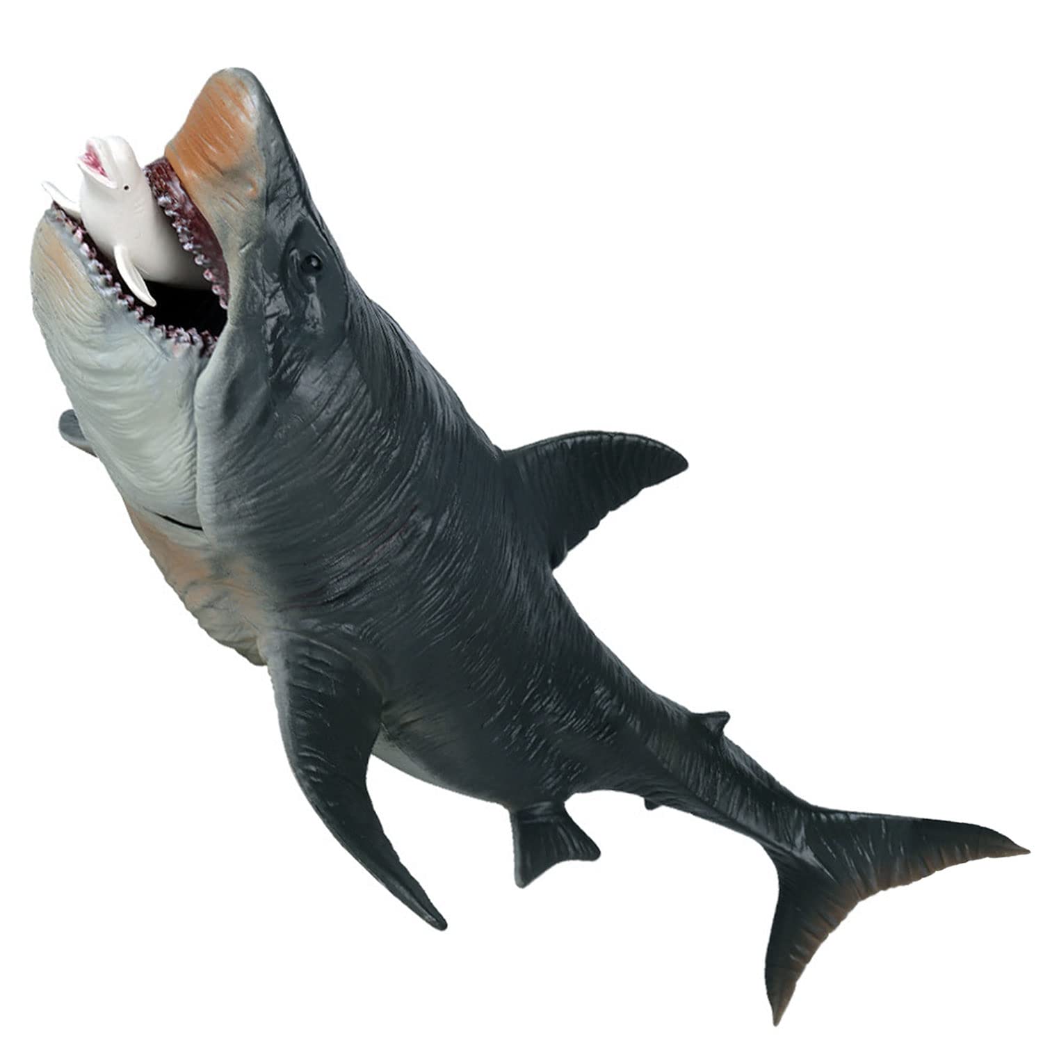 JOKFEICE Megalodon Shark Toy – Realistic Large Sea Creature Figurine, Early Educational Toys, Prehistoric Shark Cake Topper, Perfect for Kids Birthday Party & Educational Play
