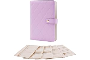 SBRINNALIAO Travel Jewelry Organizer Case ， Portable Jewelry Organizers Storage Book, Compact Jewelry Roll for Earrings, Rings, Necklaces - Perfect Jewelry Travel Bag for Women