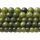 12MM 30PCS Natural Stone Chinese Green Jade Loose Beads for Jewelry Making DIY Bracelet Necklace